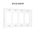 thumbnail image 2 of Pink Diamonds Fallen Switch Cover Decorative Wall Plate / 4-Gang 4-Decor / Standard Size 4.5x8 in, 2 of 5