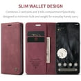 thumbnail image 5 of Case For Google Pixel 9 Pro XL Wallet Case, [RFID Blocking] Card Holder Stand [Shockproof TPU Interior Case] PU Leather Magnetic Protective Flip Cover for Google Pixel 9 Pro XL,Winered, 5 of 11