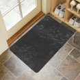 thumbnail image 2 of Color&Geometry Black Bath Mat - Non-Shedding Absorbent 17x30 - Door Mat for Your Bathroom Shower or Vanity, 2 of 6