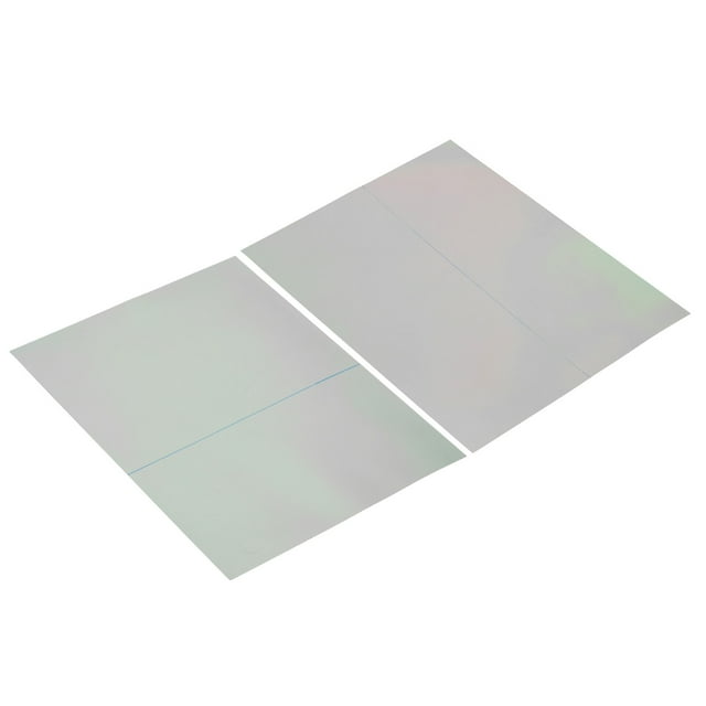 Hojas de película polarizada Uxcell de 10.5" Adhesivo Polarizador Filtro Polarizante Lineal 21.7x16.5cm para Pantalla 0/90 Grados 2 Pcs