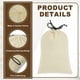 thumbnail image 3 of Uxcell 2 Pack Bolsas de Polvo para Bolsos, 8.7x11.9" Bolsa de Almacenamiento con Cordón de Algodón, Funda de Polvo para Bolsos, Zapatos, Botas, Almacenamiento Diario de Viaje, Beige, 3 of 7