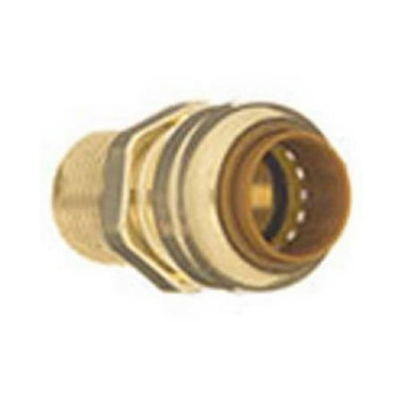 Anvil International Brass Push Fit Male Adapter - 1 In. PF x 3/4 In. MIP Gold - Residential Use Standard Application