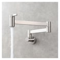 thumbnail image 1 of Brass Kitchen Faucet Wall Mount Pot Filler Faucet 360 Rotatable Folding Lengthened With Double Joint Swing Arms Cold Water Tap ,bar Laundry RV Farmhouse, 1 of 7