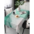 thumbnail image 6 of Green Marble Table Cloth, Waterproof Tablecloth for Rectangle Tables, Summer Ocean Wave Green Ombre Reusable Washable Fabric Table Cover for Restaurant Kitchen Dining Tables 60"x120", 6 of 9