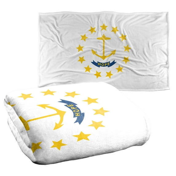 Rhode Island Flag Silky Touch Super Soft Throw Blanket 36" x 58"