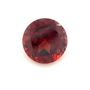 Certified Natural 1 Carat Red Garnet Round Shape Brilliant Cut 6 mm Loose Gemstone January Birthstone