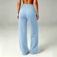 thumbnail image 5 of BUIGTTKLOP Womens Sweatpants Fleece Lined Wide Leg Baggy Lounge Sweat Pants High Waisted Comfy Casual Warm Fall Winter Workout Gym Trousers, 5 of 7