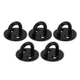 thumbnail image 2 of Stainless Steel Eye Plate, Wear Scratch Resistant Lightweight Eye Plate Black 1 Piece Precise Casting  For Wood Ceiling For Ceiling Fans 8mm/0.31in, 2 of 8