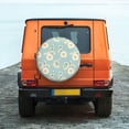 thumbnail image 6 of Pofeuu Floral Daisy Print Spare Tire Wheel Cover for Car Truck SUV Camper Universal Fit Spare Tire Cover RV Spare Tire Covers-17 inch, 6 of 6