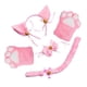 thumbnail image 5 of Disfraz de gato, gorro de cosplay, guantes de , cola para disfraces de Rosado Zulema Traje de juego de cosplay, 5 of 7