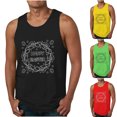 thumbnail image 1 of Qertyioot Nouveau Gilet Décontracté d'Été pour Hommes avec Imprimé de Pâques, Coupe Ample, Sport, Col Rond, 1 of 5