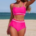 thumbnail image 2 of Afdoent Womens Tankini Bathing Suits Athletic Strap Tankini Swimsuit Two Piece Swimwear With And Adjustable Ties Bathing Suit For Vacation, 2 of 6
