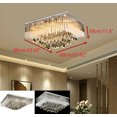 thumbnail image 5 of Luxury Square Crystal Light LED Glass Chandelier Droplet Fixture Ceiling Pendant, 5 of 12