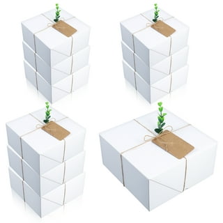 American Greetings White Gift Boxes with Lids, for Christmas