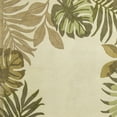 thumbnail image 3 of 5'x8' Ivory Hand Tufted Bordered Tropical Leaves Indoor Area Rug, 3 of 3