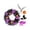 D, variant on Olive Wreath, Fall Wreath For Front Door, Artificial Thanksgiving Wreaths, Summerween Halloween Wreath with Creepy Pumpkin and Artificial Dark Gothic Foliage, Pack of 1