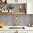 thumbnail image 4 of 10Pcs Medium Grey Natural Vein Marble Peel and Stick Floor Tiles,12x12 In 10 Sq.Ft,Self-Adhesive Waterproof Vinyl Flooring,Scratch Resistant for Corridor,Kitchen,Floor, 4 of 8
