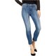 thumbnail image 1 of Hudson Womens Lace-Up Cropped Skinny Fit Jeans, Azul, 24, 1 of 2