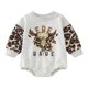 thumbnail image 1 of Gibobby Mameluco para niña Bebé recién nacido bebé Unisex algodón leopardo otoño manga larga mono sudadera ropa(A, 12-18 Meses), 1 of 5