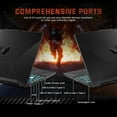 thumbnail image 6 of ASUS TUF A15 15.6" FHD 144Hz Gaming Laptop, AMD Ryzen 7 7435HS, NVIDIA GeForce RTX 3050, 16GB DDR5, 1TB SSD, Backlit Keyboard, Wi-Fi 6, Win 11 Pro, Black, 256GB Docking Station Set, 6 of 9