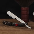 thumbnail image 1 of Navaja de afeitar manual plegable vintage para hombre, cuchillo para trinchar y peinar el cabello, cuchillo de afeitar con mango hueco personalizado, 1 of 5