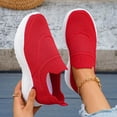 thumbnail image 4 of Bkhluea Women Knit Slip On Walking Shoes Lightweight Comfortable Footwear For Daily Travel Outdoor Activities, 4 of 7