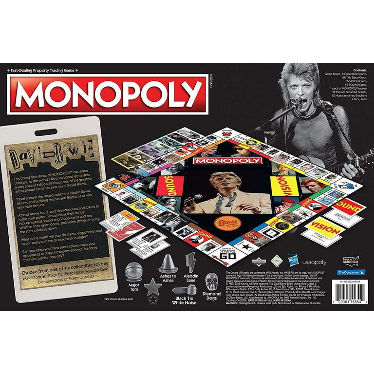 MONOPOLY: David Bowie | Collector’s Edition Celebrating the Music of David  Bowie
