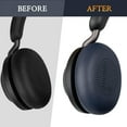 thumbnail image 4 of SOULWIT Earpads Replacement for Jabra Evolve2 65 (Evolve 2 65MS 65UC MS UC)/Evolve2 40 (40UC 40MS USB)/Elite 45h On-Ear Wireless Headset, Ear Pads Cushions with Softer Protein Leather - Navy Blue, 4 of 6