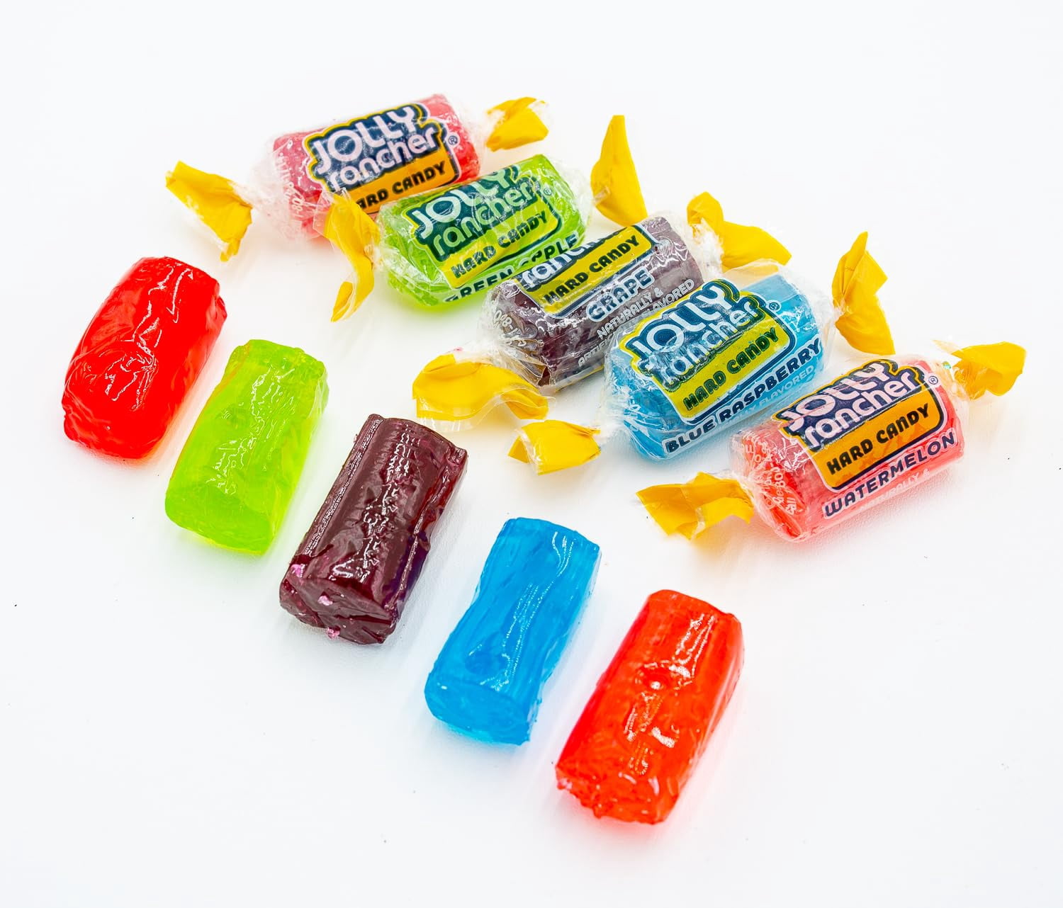JOLLY RANCHER Hard Candy ASSORTED Mix 5 lb – Bulk Candy, 5 Original Flavors (Watermelon, Blue Raspberry, Cherry, Green Apple, Grape)