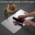 thumbnail image 2 of Titanium Cutting Board, Stainless Steel Food Grade Cutting Board, Titanium Cutting Board for Kitchen, 14 * 10 Inch, Meat, Fruit, Vegetable Cutting Boards, Medium, Silver, 2 of 6
