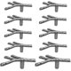 thumbnail image 1 of 10 piezas de manijas para muebles, manijas de gabinete de metal, diseño creativo de ramas, manijas de puerta, manijas vintage para cocina, 1 of 5