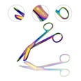thumbnail image 2 of Artzone Lister Bandage Scissors - 7.25-Inch Cynamed Medical-Grade Stainless Steel Shears - Multi-Colored Rainbow Titanium Finish - Sharp Blades Cut Through Bandages, Dressing, Tape, Gauze, Clothing, 2 of 3