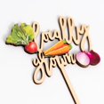 thumbnail image 4 of Cake Topper Upfirst de Vegetales de Cultivo Local con Estilo Rústico, 4 of 7