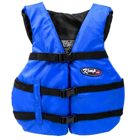 Kemp USAA USGC Type III PFD Life Jacket, Blue & Black, Adult