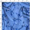 thumbnail image 6 of Soimoi Velvet Blue Fabric By the Yard - 54 Inch Wide - Florals, Leaves Print Fabric - Elegant & Beautiful Patterns for Fashion and Home Decor Printed Fabric, 6 of 6