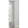 thumbnail image 3 of Mainstays Heathered Embroidered Sheer Curtain Panel Pair, Set of 2, Silver, 37"W x 84"L, 3 of 10