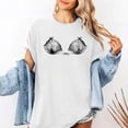thumbnail image 2 of Wang6 Womens Plus Size Short Sleeve Tshirts Casual Seashell Printed Graphic Tees Summer Crew Neck Loose Fit Tops White XL, 2 of 4