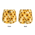 thumbnail image 2 of JUNZAN Vintage Marble Pattern Sunflower Print Women's Athletic Gym Running Shorts with Phone Pockets - Workout Shorts-XX-Large, 2 of 5