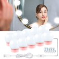 thumbnail image 2 of LED Makeup Mirror Light Bulb Hollywood Lamps 2/6/10/14 Bulbs 12V Stepless Dimmable Touch Control DIY Lighting For Dressing Table ,Widely Use, 2 of 7