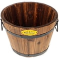 thumbnail image 5 of Tineasur Balcony Planters Wooden Flower Pot Coffee Wood 1Pack, 5 of 7
