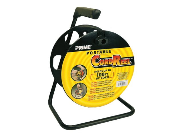 Prime Cord Storage Wheel with Metal Stand - Cable reel - black