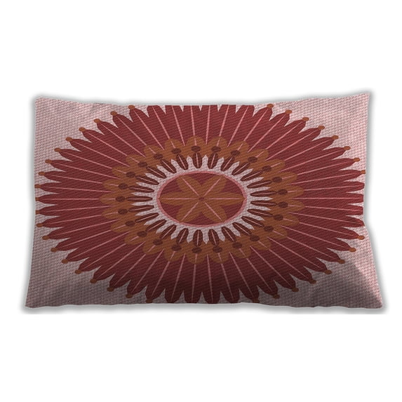 Ahgly Company Outdoor Rectangular Contemporary Lumbar Throw Pillow, 13 inch by 19 inch
