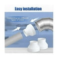 thumbnail image 4 of 2 Pcs 6 To 4 Inch Duct Reducer Increaser Abs Air Duct Adapter Duct Fan Or Dryer Vent Adapter Pipe Banmo, 4 of 5