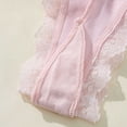 thumbnail image 5 of Levmjia Womens Lace Underpants Mid Rise Breathable Solid Color Comfortable Cotton Plus Size No Show Panties Soft Stretch Seamless For Everyday Wear, 5 of 7