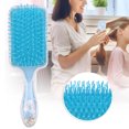 thumbnail image 4 of Peine de pelo de dibujos animados, cojín de aire recto y rizado, peine de peinado, cepillo de masaje para el cabello (ballena), 4 of 10