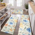 thumbnail image 2 of Pioneer Flower Floral Print Pattern Kitchen Rugs Sets Of 3,Kitchen Runner Rugs Non Skid Washable,Decorative Kitchen Floor Mats for Kitchen,Sink,Laundry,17"x30"+ 17"x47" + 17"x59", 2 of 6