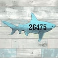 thumbnail image 4 of Shark Coastal Wooden House Number Sign by G. DeBrekht | Coastal Sea-Life D�cor - MA98515, 4 of 8