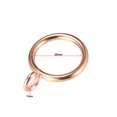thumbnail image 2 of Unique Bargains Curtain Rings Metal 1 Inch Inner Dia Drapery Ring for Curtain Rods Gold Tone 24 Pcs, 2 of 3