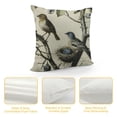 thumbnail image 4 of PRATYUS  Hopyeer  Rustic Vintage Animals Throw Pillow Covers Decorative Cute Rabbits Dragonflies Robin Birds Butterfly Classical Pairs Garden Flowers Pillow Cushion Cover White, 4 of 5