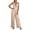 Rose Gold, variant on Jumpsuit Women Solid Color With Suspenders And Sequined Trousers Rompers